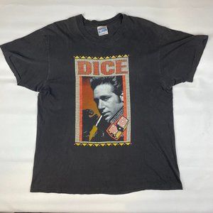 VTG 80s Andrew Dice Clay Standup Comedy T Shirt Size XL Double Sided Black 1989